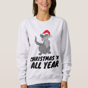CHRISTMAS 'N ALL YEAR CAT T-SHIRTS TEES
