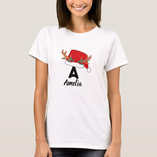 Christmas Name Personalized T-Shirt (Front)