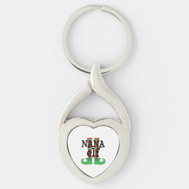 Christmas Nana Elf Key Ring (Front)