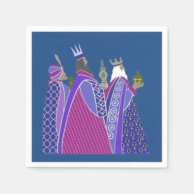 Christmas Napkins - Christmas Wise Men (Front)