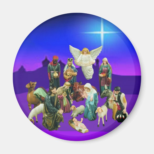 Christmas Nativaty Scene Magnet (Front)