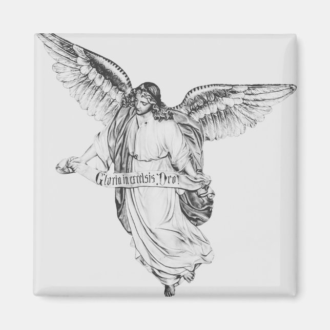 Christmas Nativity Angel Magnet (Front)