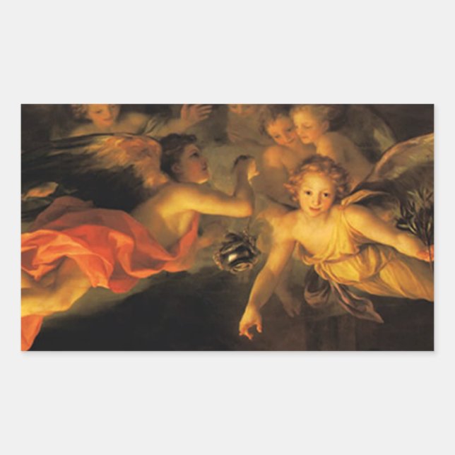 Christmas Nativity Angels Sticker (Front)