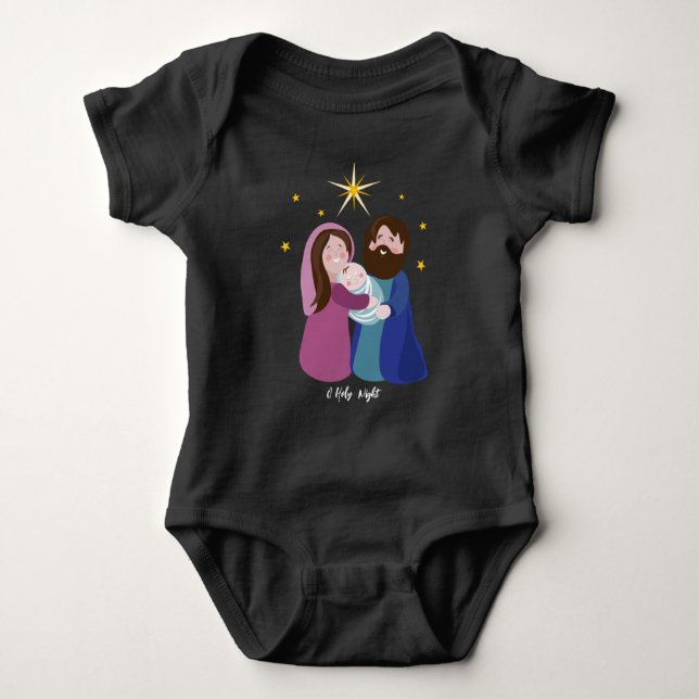 Christmas Nativity Baby Bodysuit (Front)