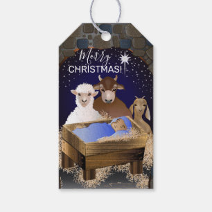 Christmas Nativity Baby Jesus Gift Tags