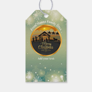 Christmas Nativity Baby Jesus in Manger Scene Gift Tags