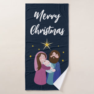 Christmas Nativity Bath Towel Set