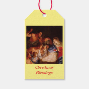 Christmas Nativity blessings Gift Tags