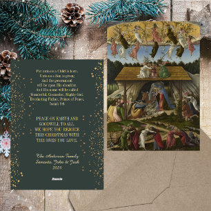 Christmas Nativity Botticelli Christian Catholic Holiday Card