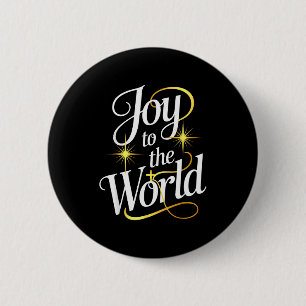 Christmas Nativity Christian Birth Of Jesus Joy To 6 Cm Round Badge