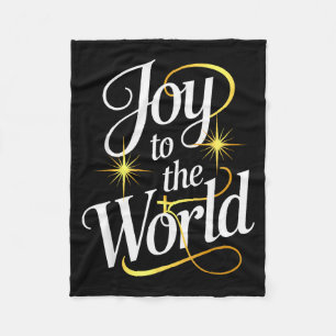 Christmas Nativity Christian Birth Of Jesus Joy To Fleece Blanket