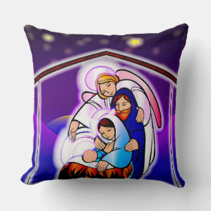 Christmas nativity cushion