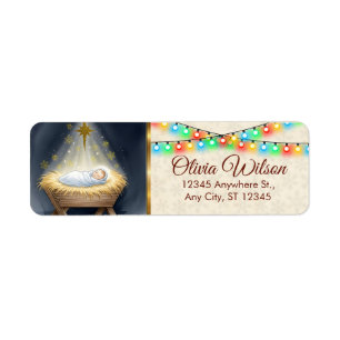 Christmas Nativity & Festive Lights Return Address