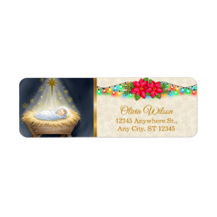 Christmas Nativity & Festive Lights Return Address