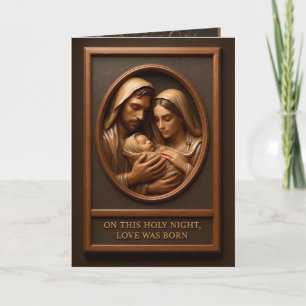 Christmas Nativity Folded Greeting Card