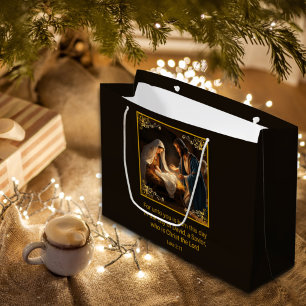Christmas Nativity Holy Family Religious  Large Gift Bag