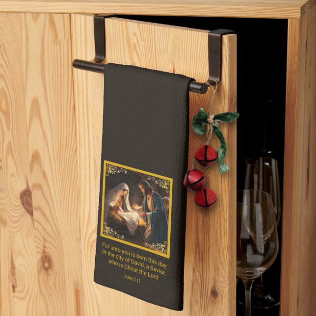 Christmas Nativity Holy Family Religious  Tea Towel (Creator Uploaded)