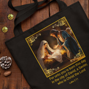 Christmas Nativity Holy Family Religious  Tote Bag