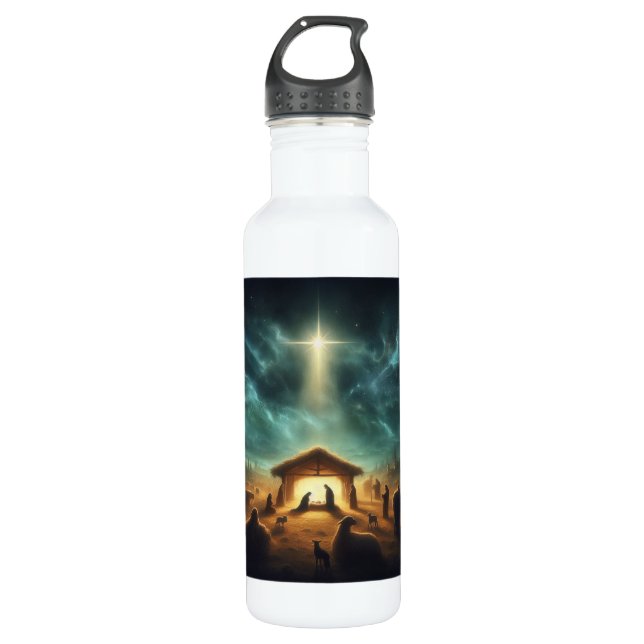Christmas/Nativity/Jesus 710 Ml Water Bottle (Front)