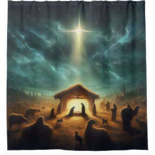 Christmas/Nativity/Jesus Shower Curtain