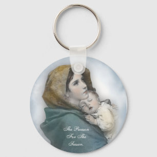 Christmas Nativity Key Chain "The reason for the s