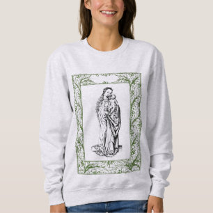 Christmas Nativity Madonna and Child Holly Border  Sweatshirt