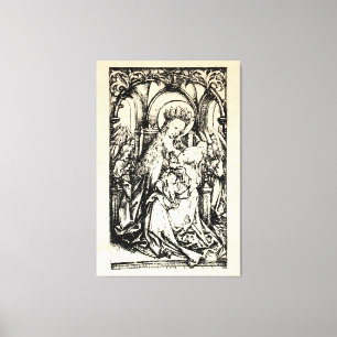 Christmas Nativity Madonna and Child Virgin Mary   Canvas Print