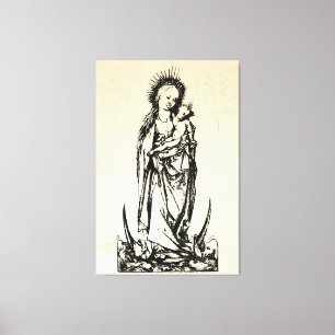 Christmas Nativity Madonna and Child Virgin Mary Canvas Print