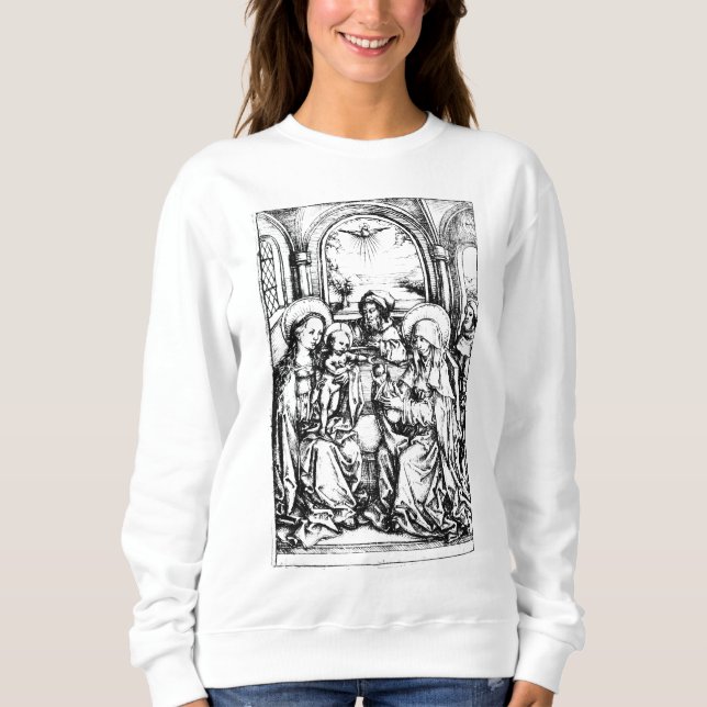 Christmas Nativity Madonna and Child Virgin Mary   Sweatshirt (Front)
