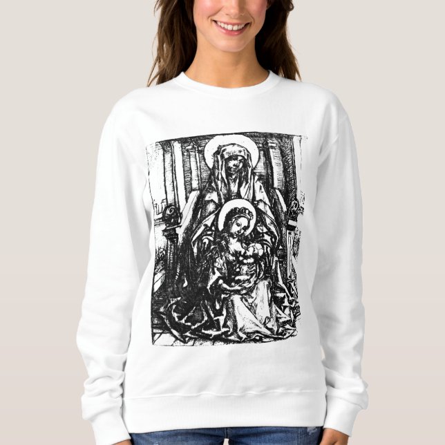 Christmas Nativity Madonna and Child Virgin Mary   Sweatshirt (Front)