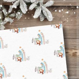 Christmas Nativity Manger Gift Bag Tissue Paper