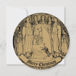 Christmas Nativity Mary & Baby Jesus Holiday Card