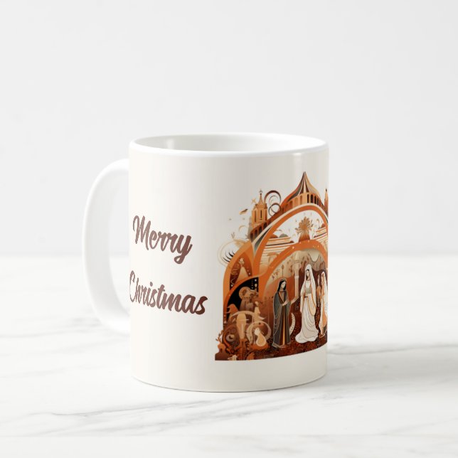 Christmas Nativity Mug (Front Left)