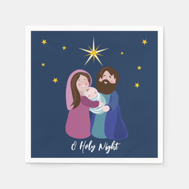 Christmas Nativity  Napkin (Front)