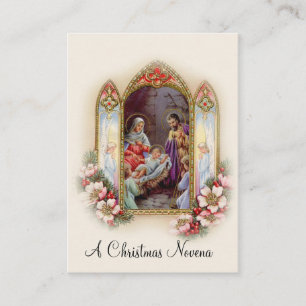 Christmas Nativity Novena Jesus Mary Holy Card