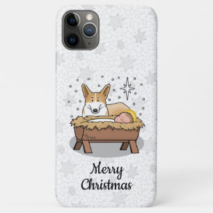 Christmas Nativity Pembroke Welsh Corgi (red1) Fun Case-Mate iPhone Case