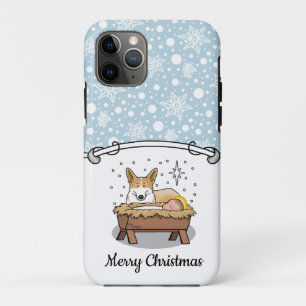 Christmas Nativity Pembroke Welsh Corgi (red1) Fun Case-Mate iPhone Case