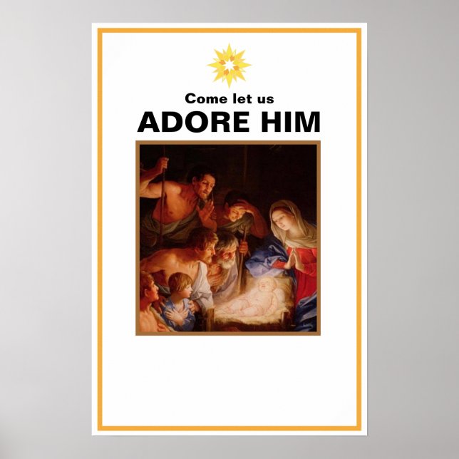 Christmas Nativity Poster (Front)