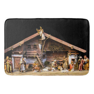 Christmas Nativity Scene Bath Mat