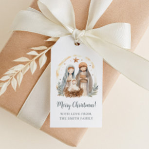 Christmas Nativity Scene Gift Tags