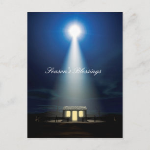 Christmas Nativity Scene Holiday Postcard