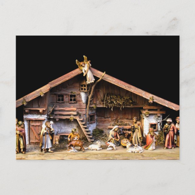 Christmas Nativity Scene Postcard (Front)