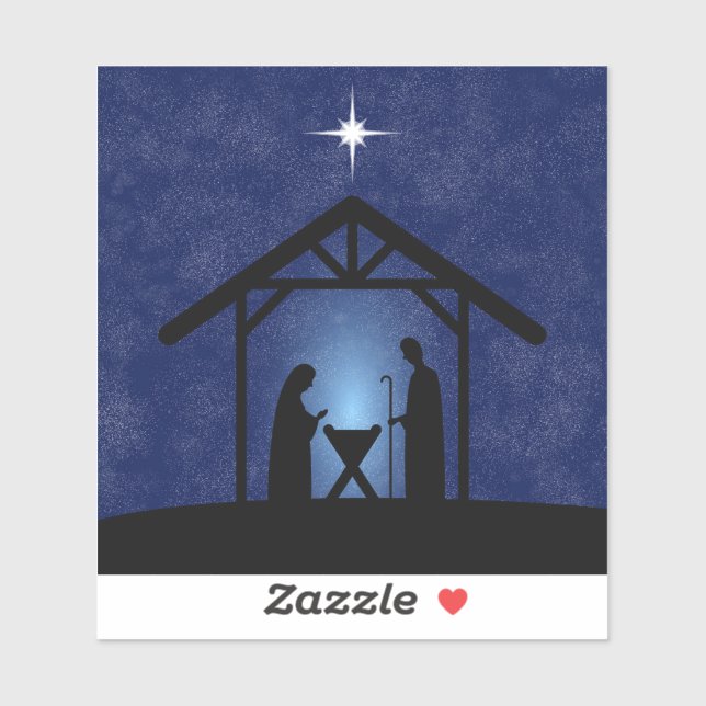 Christmas Nativity Scene Religious (Sheet)