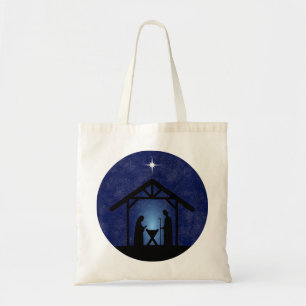 Christmas Nativity Scene Religious Tote Bag