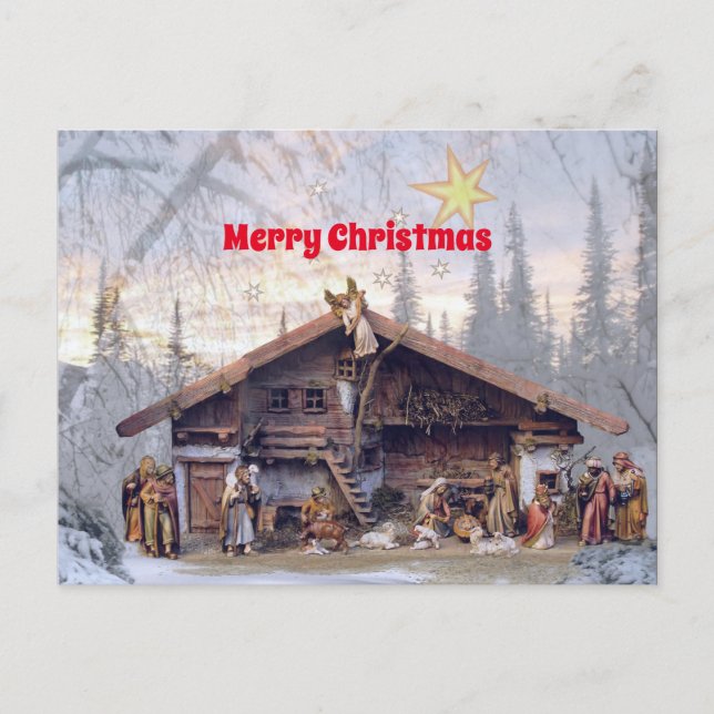 Christmas Nativity scenes Postcard (Front)