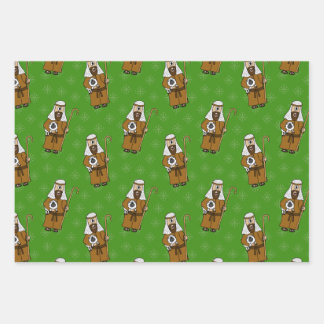 Christmas Nativity Shepherd Sheep Pattern Wrapping Paper Sheet