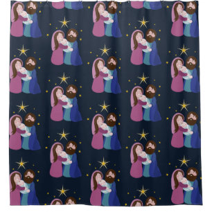 Christmas Nativity Shower Curtain