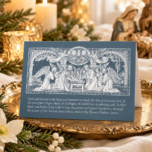Christmas Nativity St. Andrew Novena Prayer Holiday Card