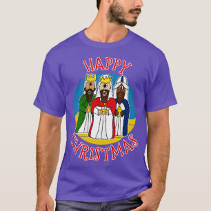 Christmas Nativity Three Wise Men Church Xmas Funn T-Shirt