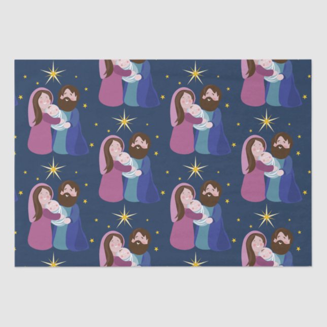 Christmas Nativity  Tissue Paper (Front)